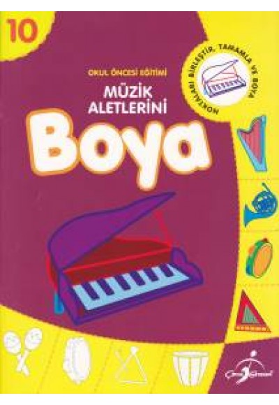 Okul Öncesi Eğitimi 10 - Müzik Aletlerini Boya