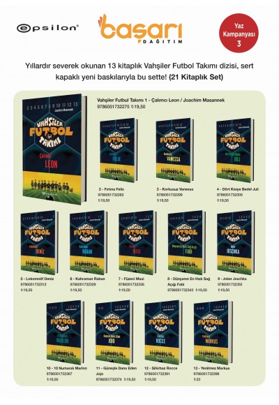 Vahşiler Futbol Takımı ve Diğer Eğlenceli Kitaplar Seti (21 Kitap)