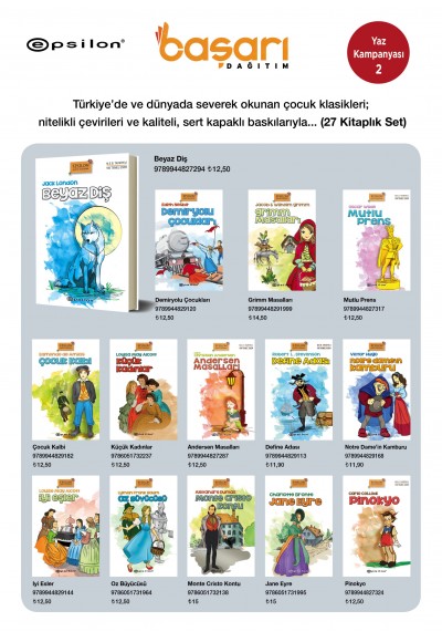 Epsilon Çocuk Klasikleri Seti (27 Kitap)