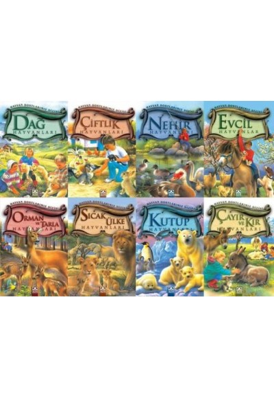 Hayvan Dostlarımız Dizisi Seti (8 Kitap)