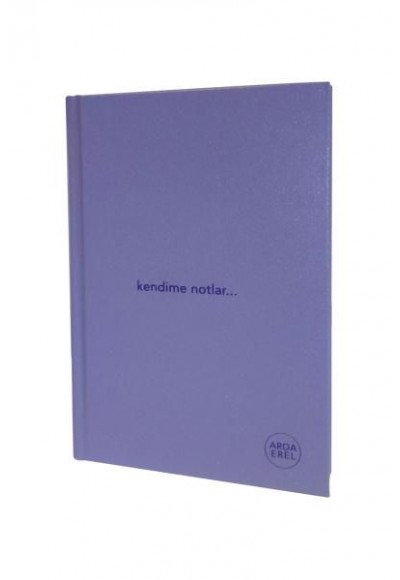 Kendime Notlar Arda Erel Defter (Lila Ciltli)