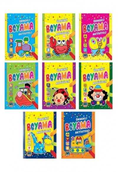 Örnekli Aktiviteli Boyama (8 Kitap)