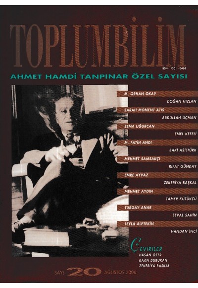 Toplumbilim Dergisi - Sayı:20 Ağustos 2006