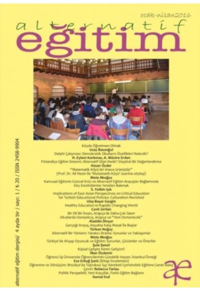 Alternatif Eğitim Dergisi Sayı 1