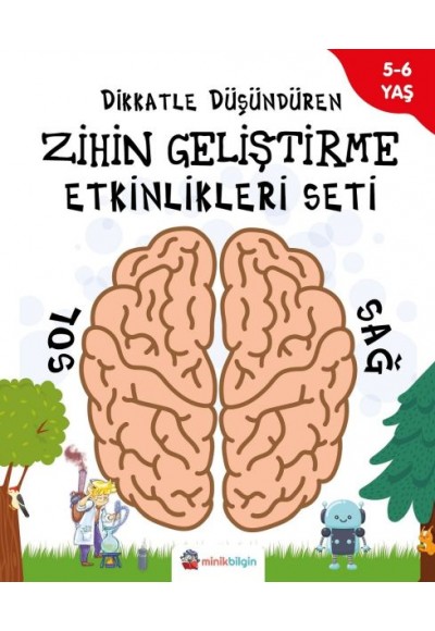 Dikkatle Düşündüren Zihin Geliştirme Etkinlikleri Seti - 4 Kitap Takım