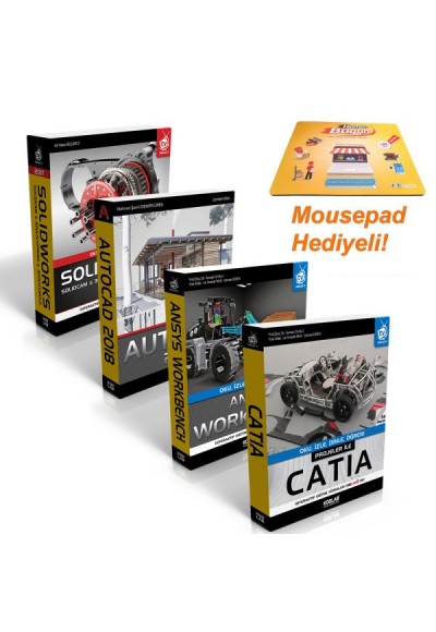 Mühendisler İçin 3 Boyutlu Tasarım Seti 3 (4 Kitap)