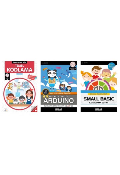 Ortaokullar İçin Kodlama Seti - 3 Kitap Takım