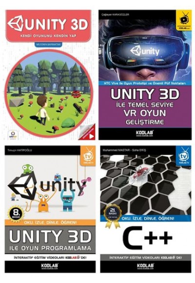 Unity 3D Eğitim Seti - 4 Kitap Takım