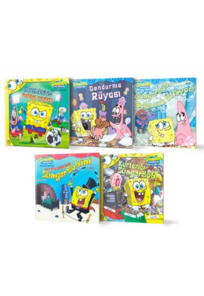 Çocuk Gezegeni Süngerbob Hikaye Seti 5 Kitap