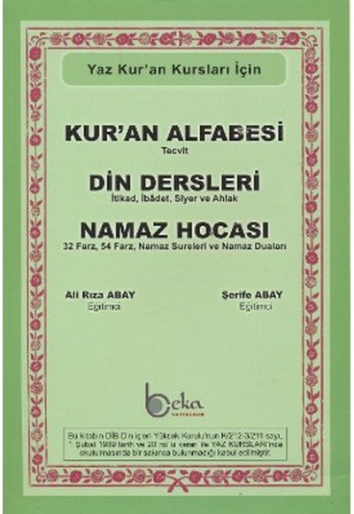 Yaz Kur'an Kursları İçin Kur'an Alfabesi - Din Dersleri - Namaz Hocası