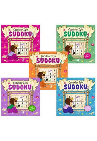 Çocuklar İçin Sudoku Seti - 5 Kitap Takım