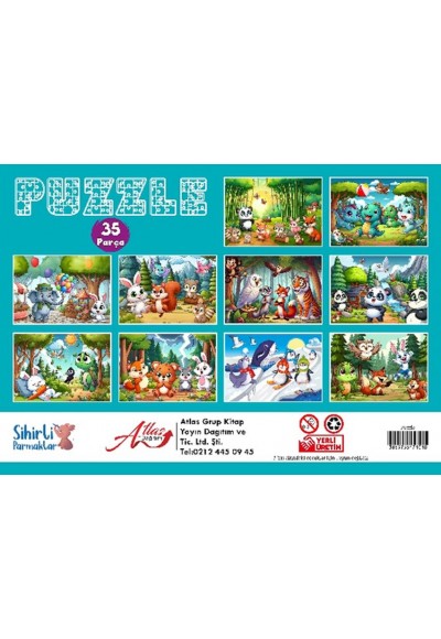 Puzzle 35 Parça 10 Çeşit 10’lu Paket