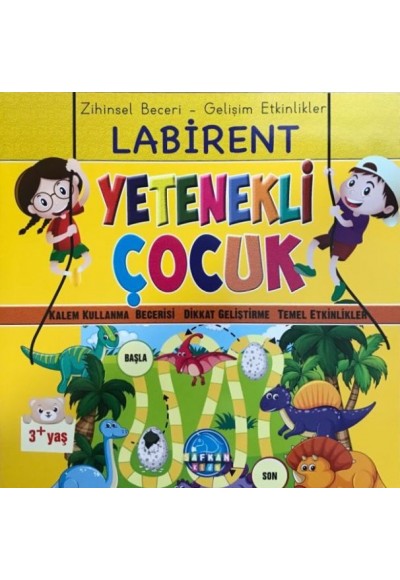 Zihinsel Beceri Gelişim Etkinlikleri Labirent Yetenekli Çocuk 3+