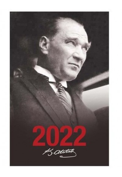 2022 Atatürk Ajandası Portre - Siyah