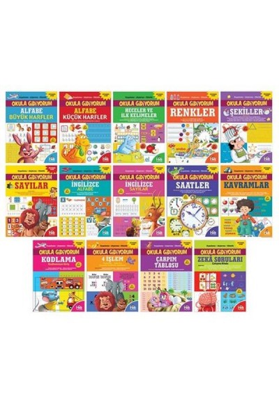 Okula Gidiyorum Seti – 14 Kitap