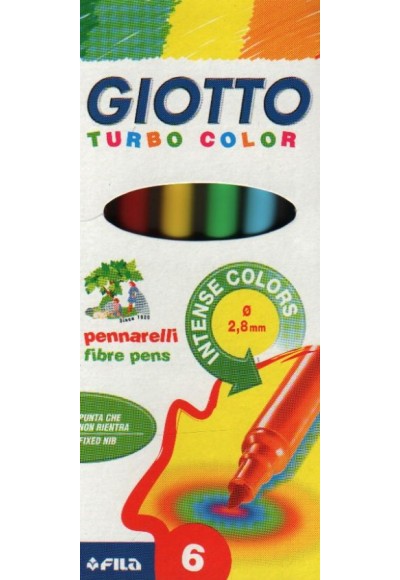 Giotto Turbo Color Keçeli Kalem 6lı