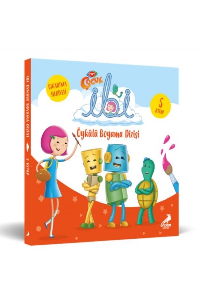 İbi Öykülü Boyama Dizisi (5 Kitap Takım) Çıkartma Hediyeli