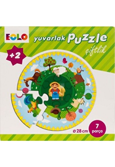 Yuvarlak Puzzle-Çiftlik