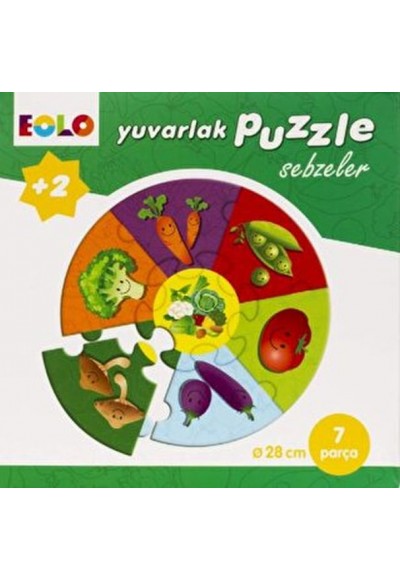 Yuvarlak Puzzle-Sebzeler