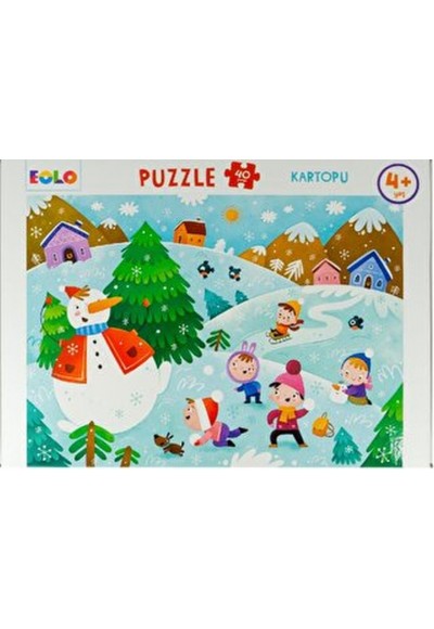 Yer Puzzle-40 Parça Puzzle - Kartopu