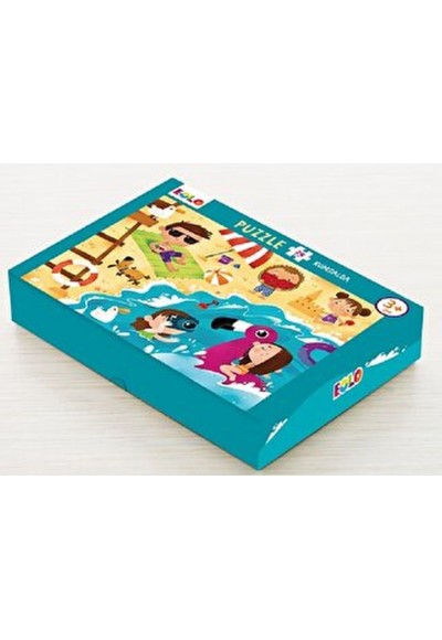 Yer Puzzle-24 Parça Puzzle - Kumsalda