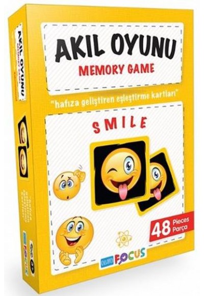 Blue Focus Memory Game Smile - Akıl Oyunu