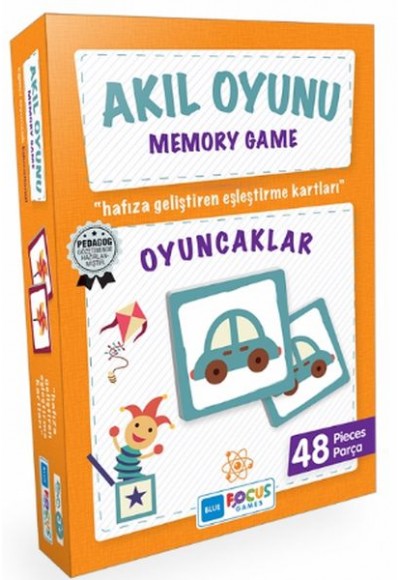 Blue Focus Memory Game Oyuncaklar - Akıl Oyunu 48 Parça