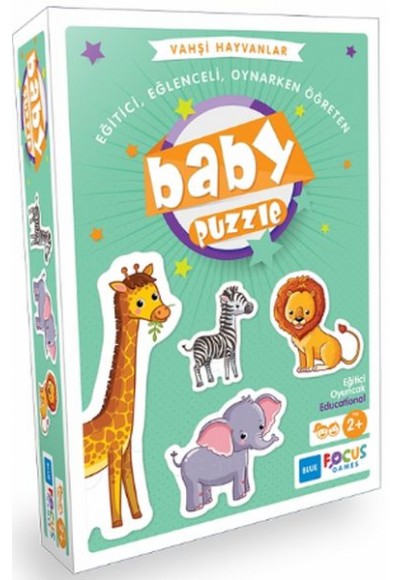 Blue Focus Vahşi Hayvanlar - Baby Puzzle