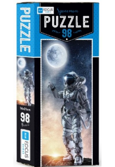 Bleu Focus Spaceman - Puzzle 98 Parça