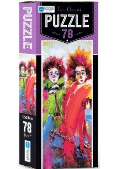 Blue Focus Two Clowns - Puzzle 78 Parça