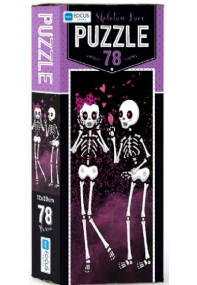 Blue Focus Skeleton Love - Puzzle 78 Parça