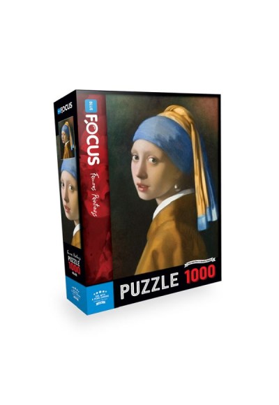 Blue Focus Puzzle İnci Küpeli Kız 1000 Parça