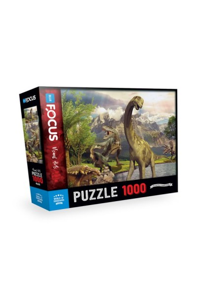 Blue Focus World Of Dınosaurs - Puzzle 1000 Parça