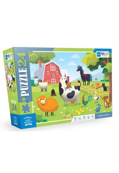 Blue Focus Farm Anımals (Çiftlik Hayvanları) - 24 Parça