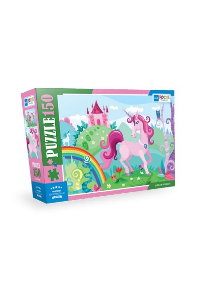 Blue Focus Unicorn - Puzzle 150 Parça