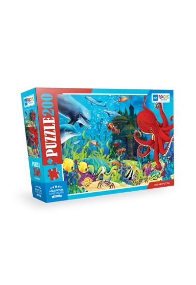 Blue Focus - Aquatic Life (Deniz Yaşamı) - Puzzle 200 Parça