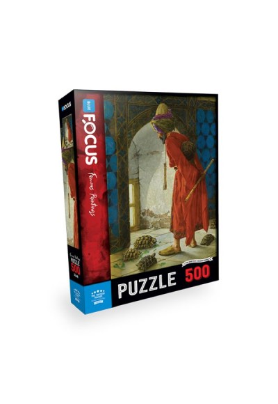 Blue Focus The Tortoise Trainer (Kaplumbağa Terbiyecisi) - Puzzle 500 Parça