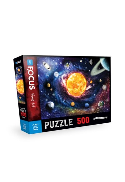 Blue Focus Solar System (Güneş Sistemi) - Puzzle 500 Parça