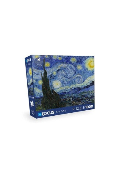 Blue Focus Starry Nıght (Yıldızlı Gece) - 1000 Parça