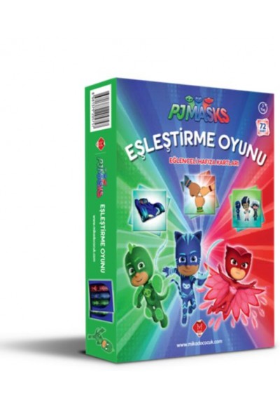 Pjmasks Eşleştirme Oyunu Eğlenceli Hafıza Kartları