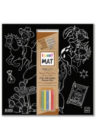 Funny Mat - Vahşi Batı 40x40cm