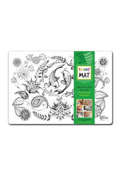 Funny Mat Çiçekli Bahçe - Mandala