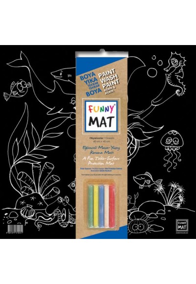 Funny Mat Black Okyanus (Tebeşirli)