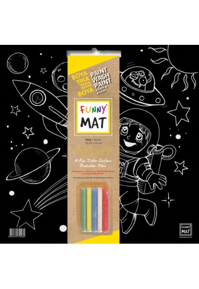 Funny Mat Black Uzay (Tebeşirli)