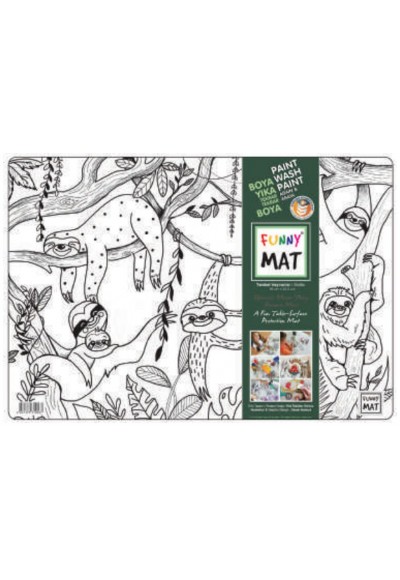 Funny Mat - Tembel Hayvanlar 33,5x48cm
