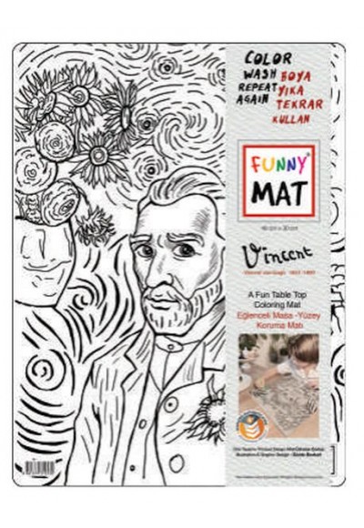 Funny Mat - Vıncent Van Gogh 30 X 40 Cm