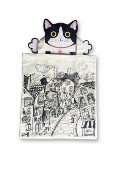 Funny Bag Çanta Sokak Kedisi - 38x40 cm