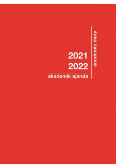 Akademi Çocuk 2021-2022 Akademik Ajanda  3078 Kırmızı - 21x29 cm