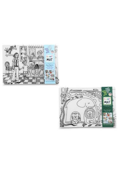 Funny Mat 2'li Set (Dondurma Dükkanı, Vahşi Dostlar)