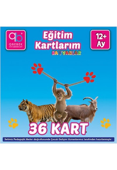 Eğitim Kartlarım - Hayvanlar (12+Ay)